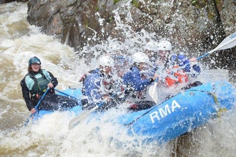 Inflatable Raft Whitewater Experience in Fort Collins