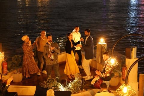 Sunset and Night Open Air Nile Cruise in Cairo and Giza