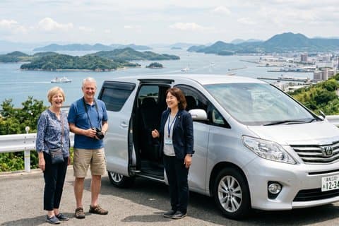 Port Pick Up Takamatsu Private Tour Licensed Guide and Vehicle