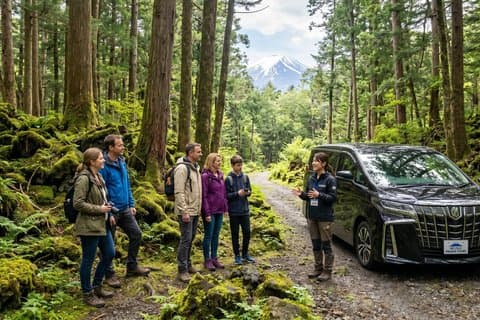 Mt. Fuji Aokigahara Forest Tour with Licensed Guide and Vehicle