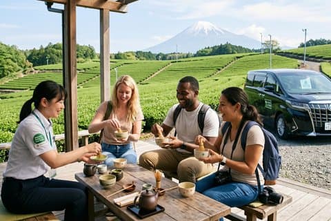 Shizuoka 6hr Private Tour and Japanese Tea Farm Tour with Vehicle