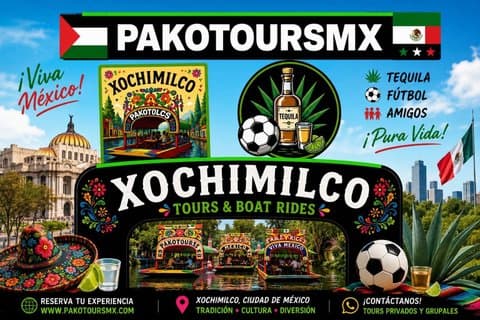 Pako ToursMX Trajinera Fiesta Float- Xochimilco Mexico City