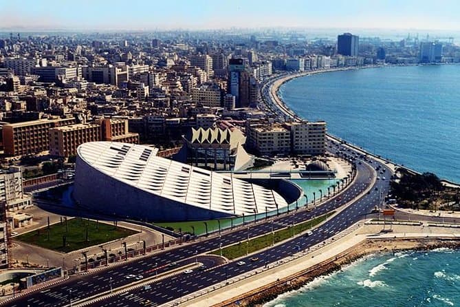 Giza Highlights from Alexandria: Pyramids & Sphinx