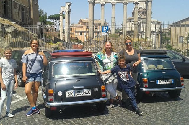 ArchaeoPark of Ancient Ostia in Mini Cooper Classic Cabrio