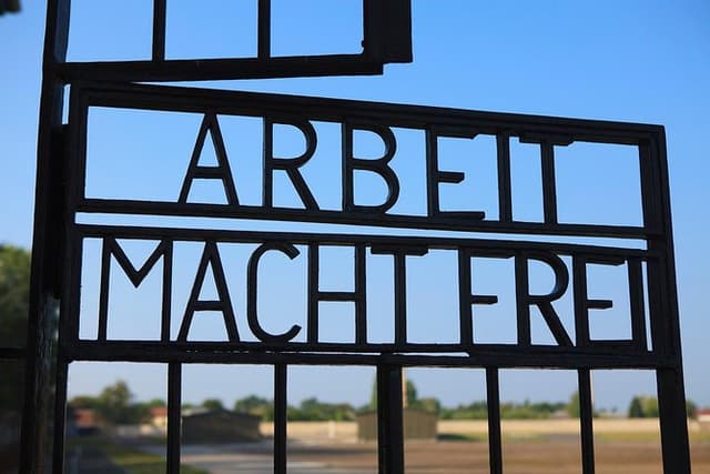 Sachsenhausen concentration camp.