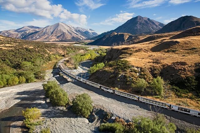 TranzAlpine Train Journey from Greymouth to Christchurch