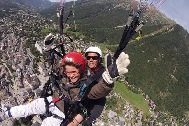 Paragliding Tandem Flight over Chamonix - From Plan de L'Aiguille