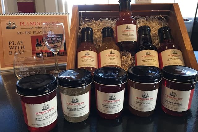 Wine and Wine Jelly-Sauce Tasting on Plymouth Bay