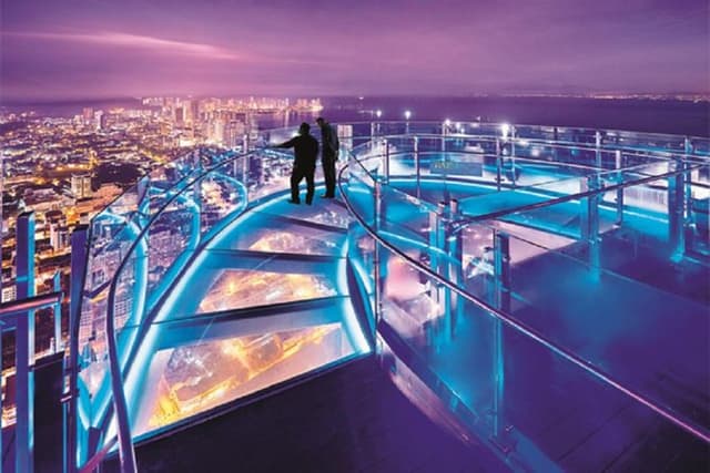 Penang Rainbow Skywalk at The Top Komtar Observation Deck Tickets