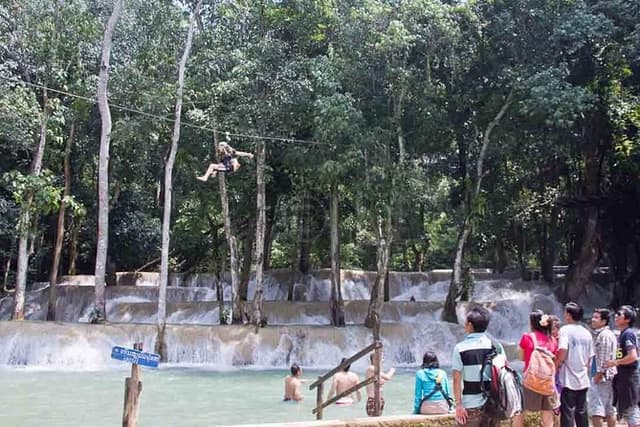 Tad Sae Kayaking and Zip-line Adventure