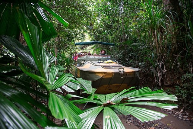 Kuranda Village, Army Duck Tour with Train and Skyrail (KDB)