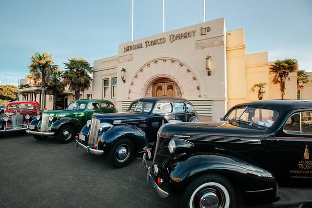Art Deco Napier Vintage Car Tour, select 1 traveler for 1-4 seats