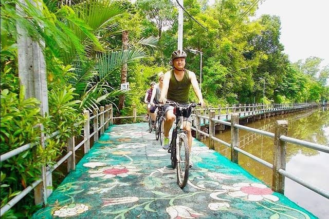 Bangkok's Green Lung Jungle Cycling Adventure Tour