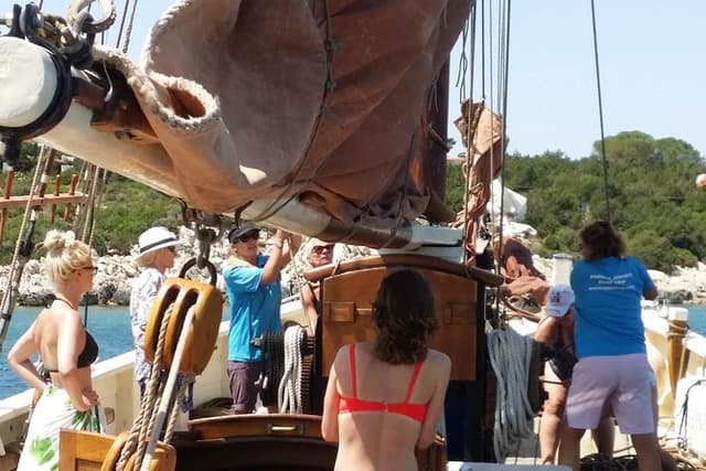 Sailing day trip on Tall Ship Andrea Jensen with Lunch and Wine