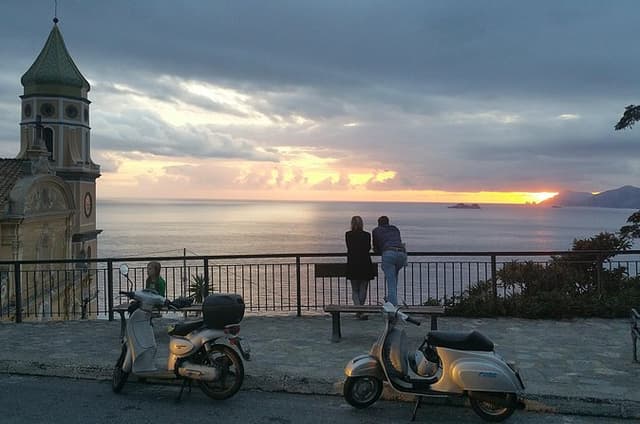 Drink at Sunset over Positano