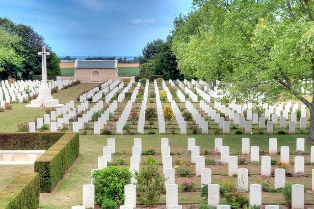 Normandy D-Day Beaches with Juno Beach, bunkers & Canadian Cemetery from Paris