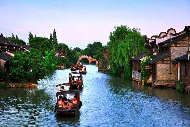 Wuzhen Ancient Water Town Amazing Private Day Tour from Hangzhou