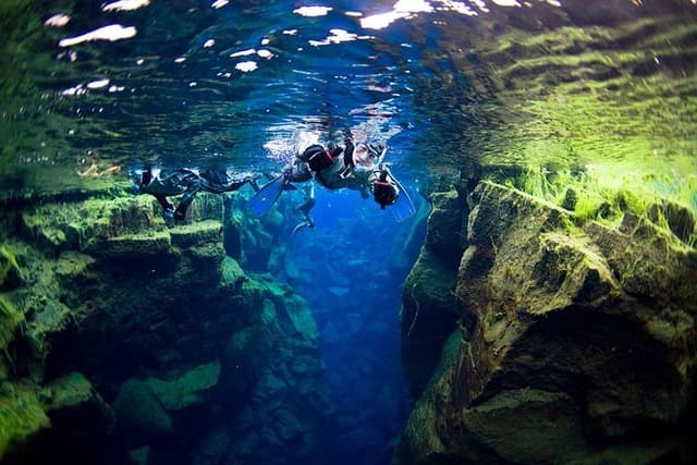 Silfra Fissure Snorkeling with Underwater Photos from Reykjavík