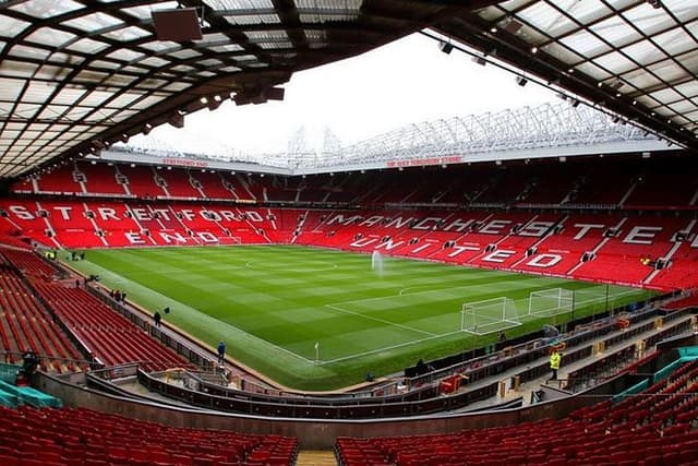 Manchester United Football Match at Old Trafford Stadium