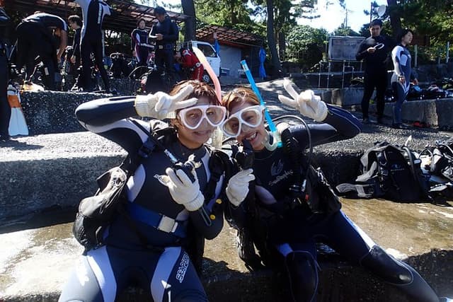 Experience diving　Scuba diving in Japanese waters!!　It's your first time.Beginner to veteran instructors will guide you with kindness and care.