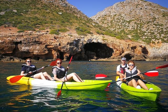 Kayak Dénia "Cova Tallada" + Snorkeling + Speleology