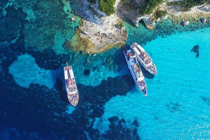 Best Paxos & Antipaxos Blue Caves Cruise from Corfu