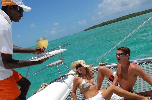 Catamaran Cruise to Ile Aux Bénitiers: Dolphin watch, Crystal Rock & Transfer