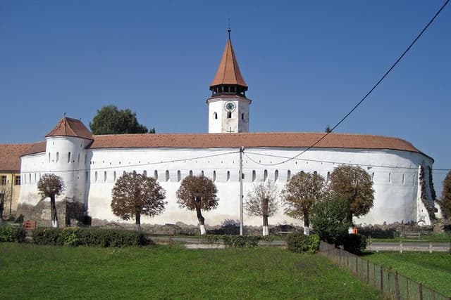 Dracula Castle.Prejmer Fortified Churches .Feldioara Castle from Brasov