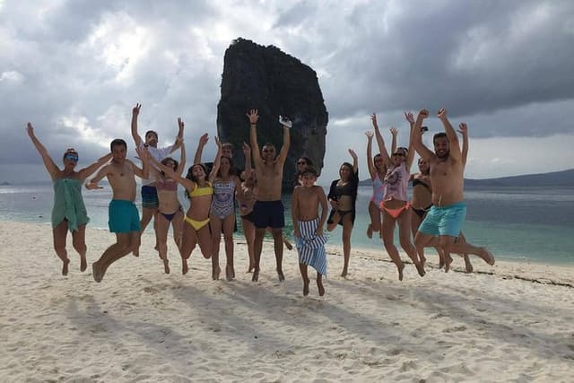 Railay and 4-Island Sunset Speedboat Cruise with Night Snorkel