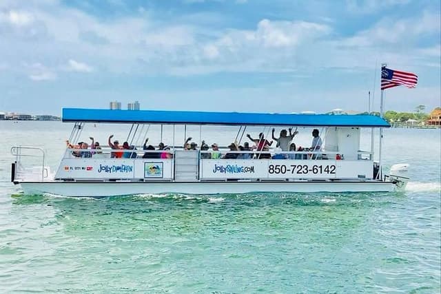 Private 3 Hr Powerboat Dolphin Cruise Beach Stop up to 25 Guests