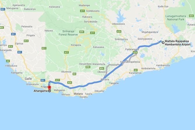 Reliable Private Transfers: Mattala to Koggala Travel
