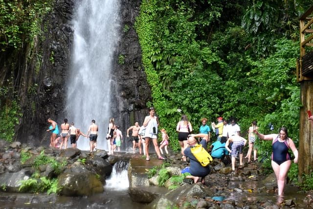 Dark View falls , Wallilabou , Fort Charlotte, Kingstown from IV Tours