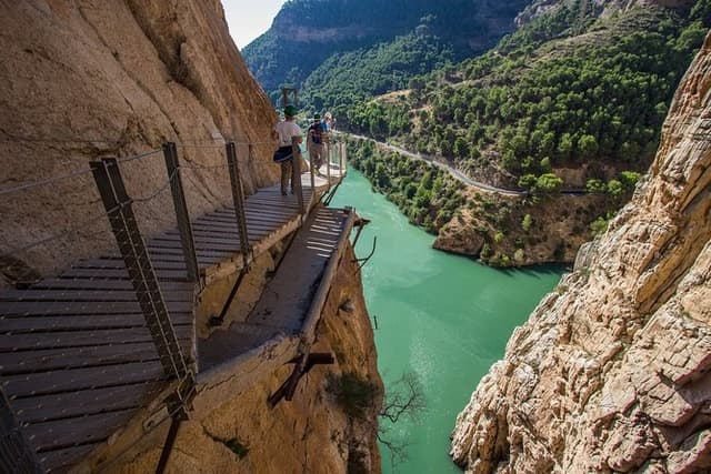 Dare to take a walk along the Caminito del Rey path private tour from Malaga