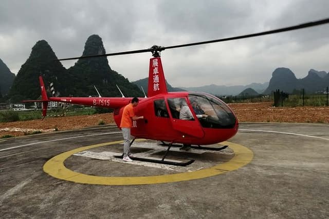 Yangshuo Helicopter Tour from Yangshuo hotel