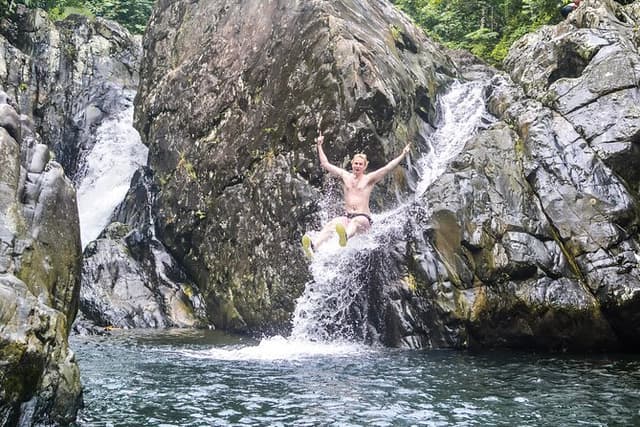 Small-Group El Yunque Waterfall & Waterslides with Pickup