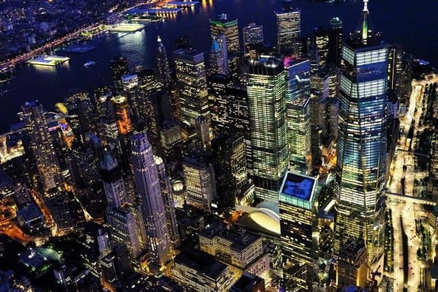 New York City Helicopter Tour at Night from New Jersey