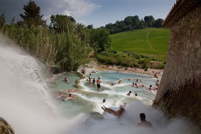 Private Full-day Cascate del Mulino Hot Springs from Rome