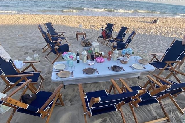 Luxury Beach Bonfire and Picnic Dinner at Town Line Beach