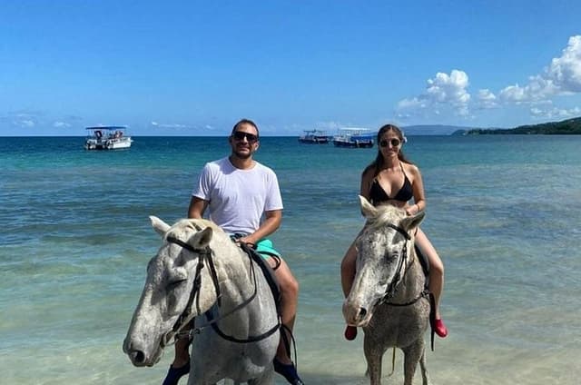 Jamaica Blue Hole, Konoko Falls, River Tubing and Riding Horse