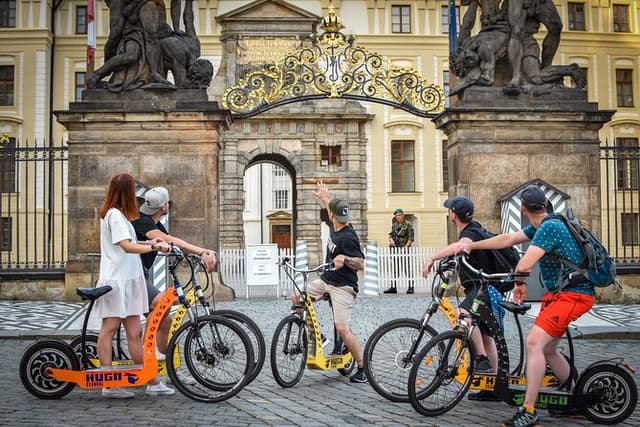 1.5h Prague E-Scooter Panoramic Tour small-group with PragueWay