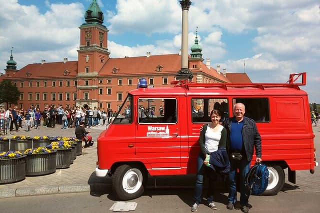 Private Warsaw City Tour by Retro Minibus with Hotel Pickup