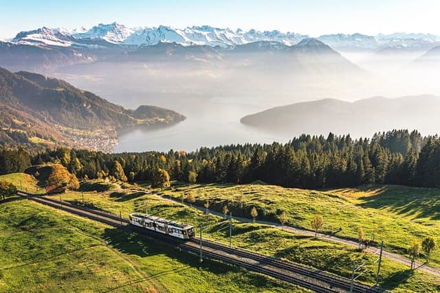 Self-guided: Mount Rigi, Lake Lucerne Cruise and Mountain Spa