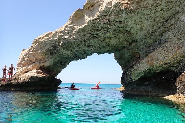 4-hour Guided kayaking trip around Agia Napa Sea Caves
