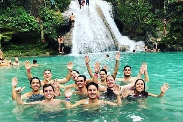 Blue Hole and Dunns River Waterfalls Combo From Montego Bay.