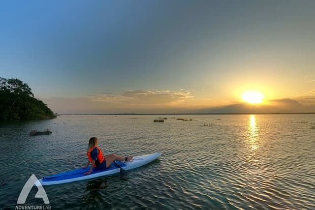 Sunrise Paddleboard Tour in Bacalar Lagoon
