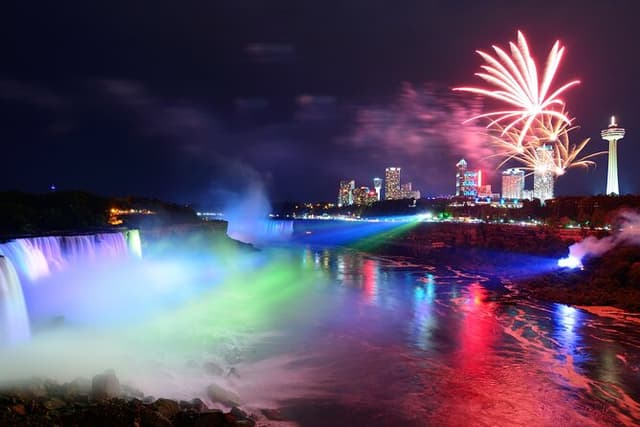 Niagara Falls USA Night, Lights and Dinner