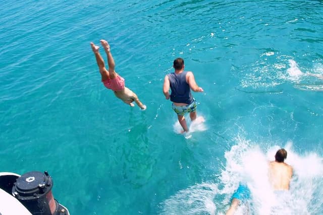 Full Day Boat Tour of Corfu and Mainland Greece with beach BBQ