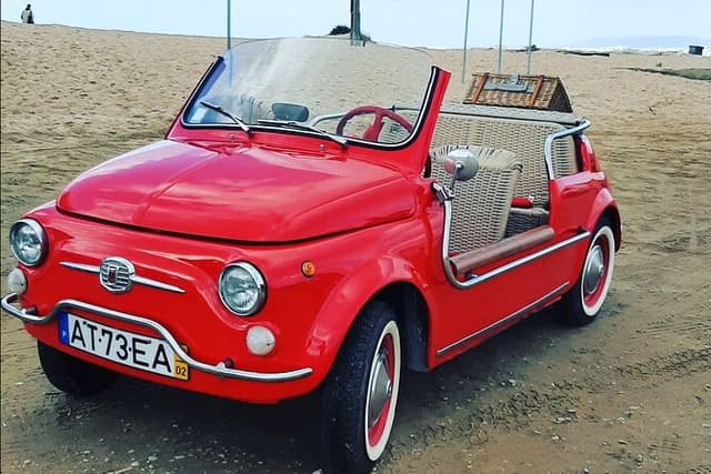 Lisbon by Fiat 500 Jolly convertible!!