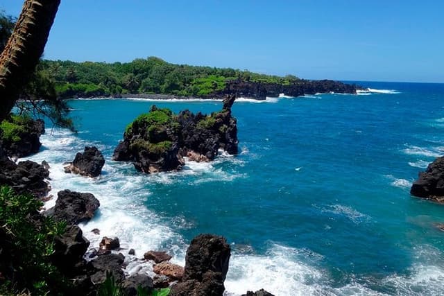 Road to Hana Rainforest, Black Sand Beach, Waterfalls & Lunch