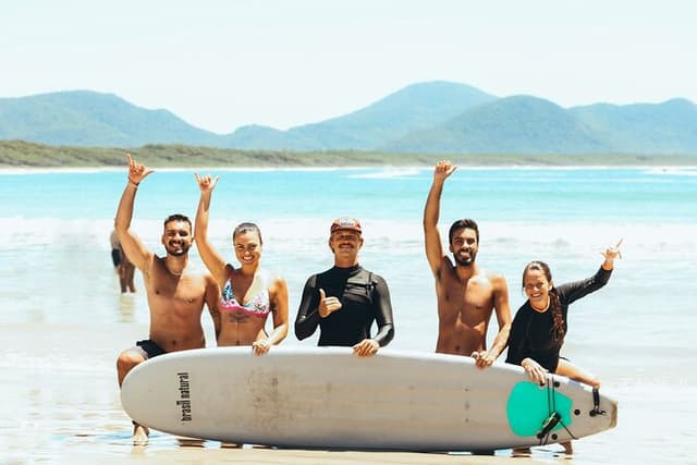 Surf Lesson with Qualified Instructor in Florianópolis